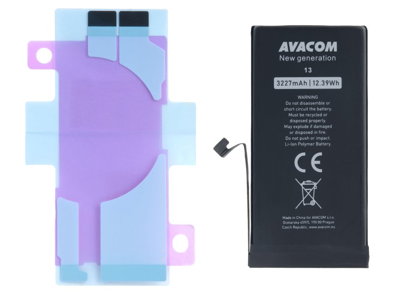 Baterie pro Apple iPhone 13, Li-Ion 3,84V 3227mAh (náhrada A2655) AV - obrázek produktu