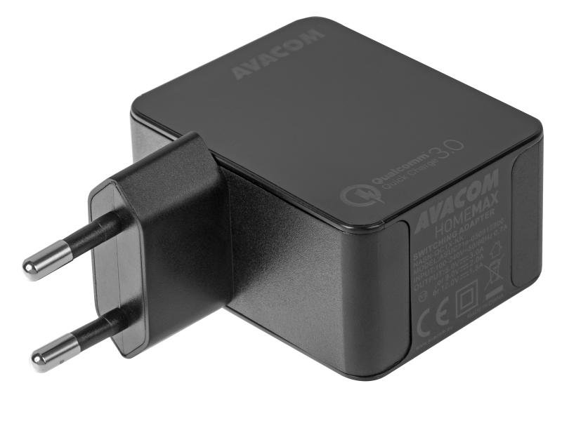 AVACOM HomeMAX síťová nabíječka Qualcomm Quick Charge 3.0, černá - obrázek č. 1