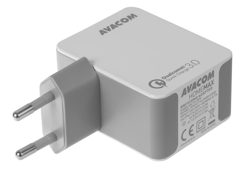 AVACOM HomeMAX síťová nabíječka Qualcomm Quick Charge 3.0, bílá - obrázek č. 1