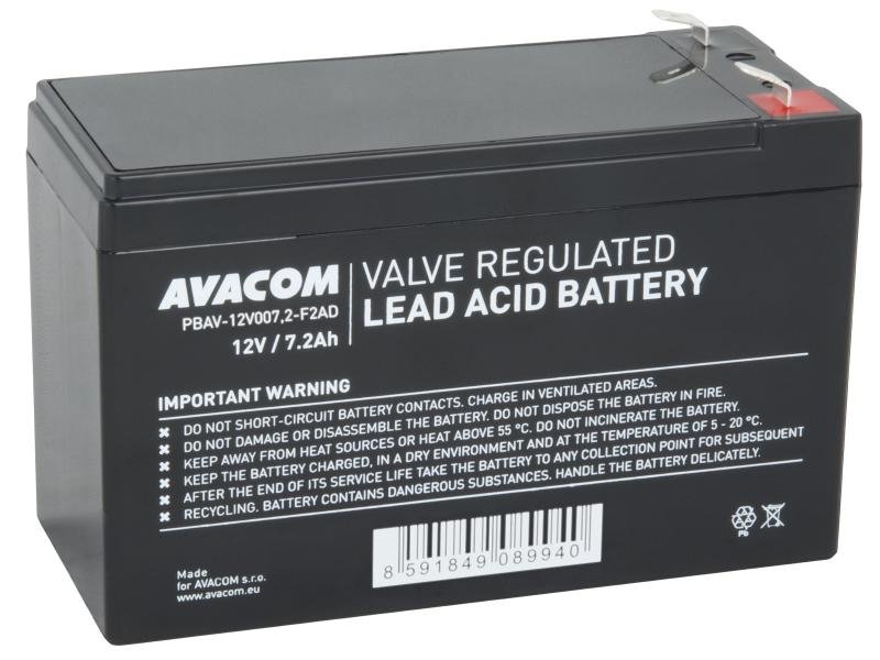 AVACOM baterie 12V 7,2Ah F2 DeepCycle (PBAV-12V007,2-F2AD) - obrázek produktu