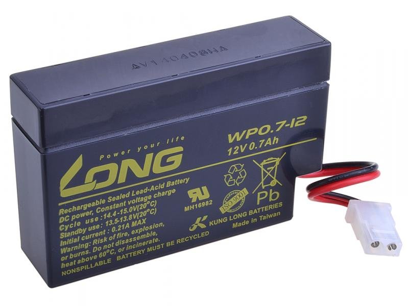 LONG baterie 12V 0,7Ah AMP (WP0.7-12) - obrázek produktu