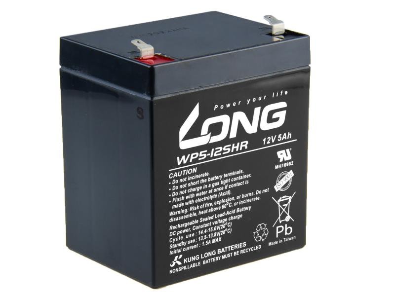 LONG baterie 12V 5Ah F1 HighRate (WP5-12SHR) - obrázek produktu