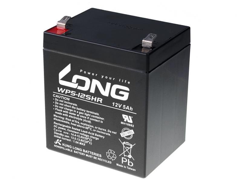 LONG baterie 12V 5Ah F2 HighRate (WP5-12SHR) - obrázek produktu