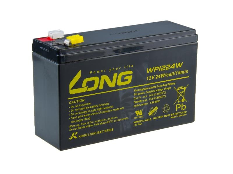 LONG baterie 12V 6Ah F2 HighRate (WP1224W) - obrázek produktu