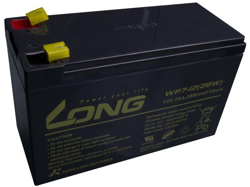 LONG baterie 12V 7Ah F1 (WPS7-12) - obrázek produktu