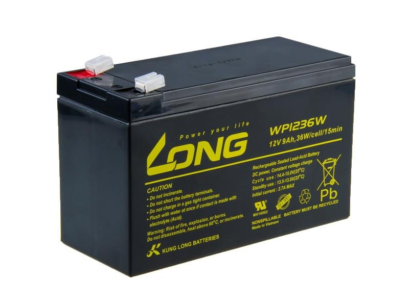 LONG baterie 12V 9Ah F2 HighRate (WP1236W) - obrázek produktu