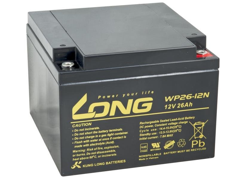 LONG baterie 12V 26Ah M5 (WP26-12N) - obrázek produktu