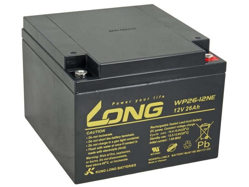 LONG baterie 12V 26Ah M5 DeepCycle (WP26-12NE) - obrázek produktu