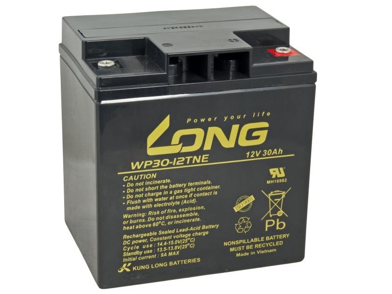 LONG baterie 12V 30Ah M6 DeepCycle (WP30-12TNE) - obrázek produktu