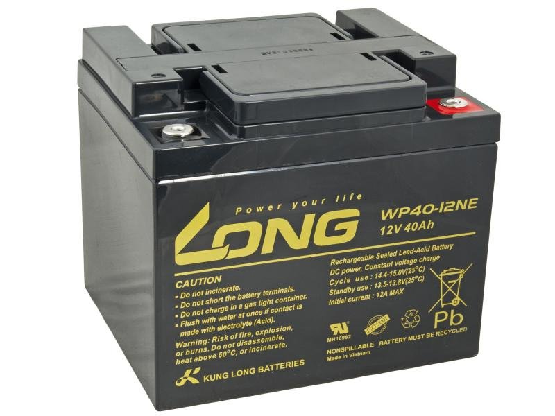 LONG baterie 12V 40Ah M6 DeepCycle (WP40-12NE) - obrázek produktu