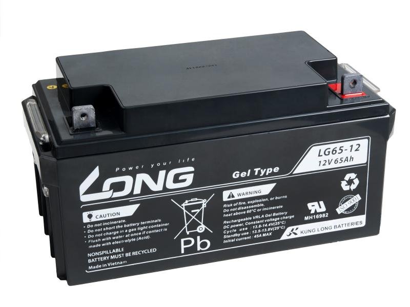 LONG baterie 12V 65Ah M6 LongLife 12 let (WPL65-12AN) - obrázek produktu