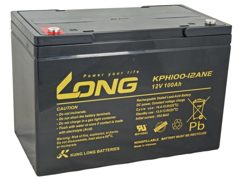 LONG baterie 12V 100Ah M6 DeepCycle (KPH100-12ANE) - obrázek produktu