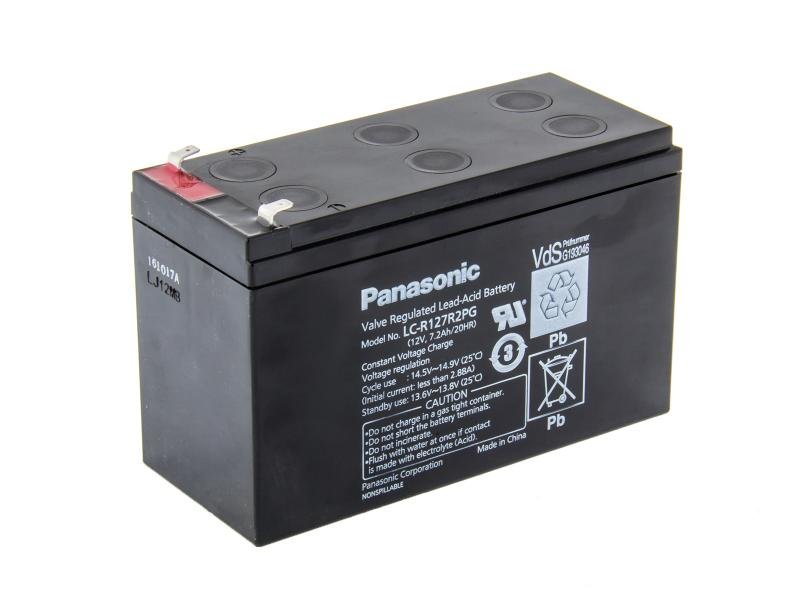 Panasonic 12V 7,2Ah olověný akumulátor F1  LC-R127R2PG - obrázek produktu