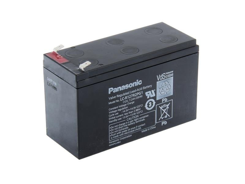 Panasonic 12V 7,2Ah olověný akumulátor F2  LC-R127R2PG1 - obrázek produktu