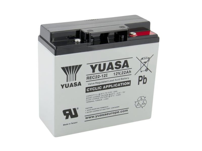 Yuasa REC22-12I 12V 22Ah Cyclische Loodvliesaccu