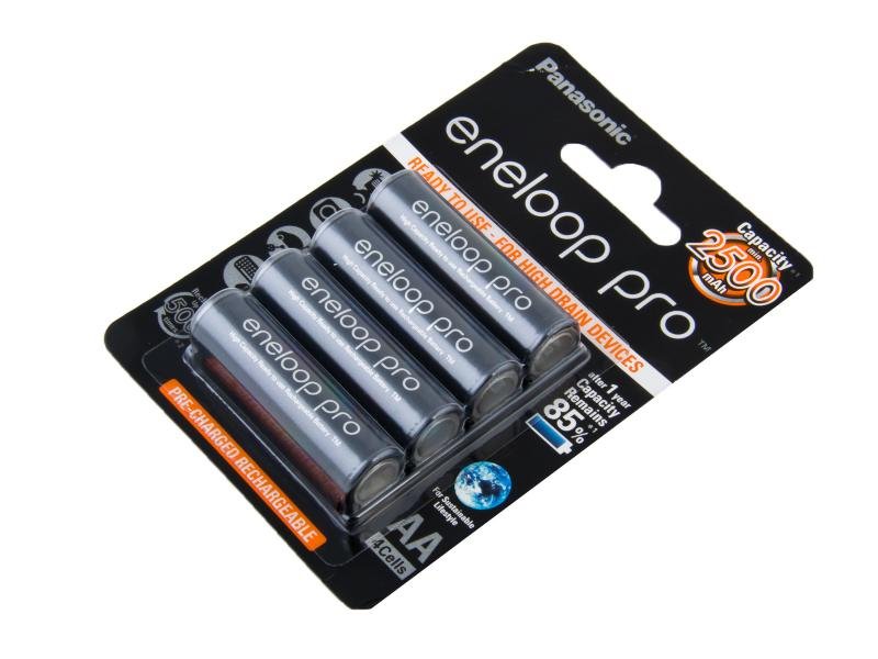 Nabíjecí baterie AA Panasonic Eneloop Pro 2450mAh Ni-MH 4ks Blistr - obrázek produktu