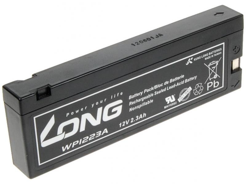 LONG baterie 12V 2,1Ah F13 (WP1223A) - olověný akumulátor pro AED, ECG, EKG, defibrilátory - obrázek produktu