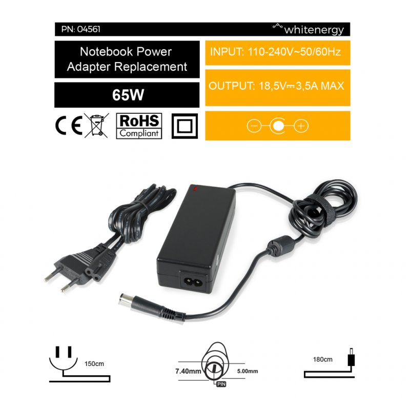 Adaptér HP 19V 65W 7.4x5.0mm - obrázek č. 4