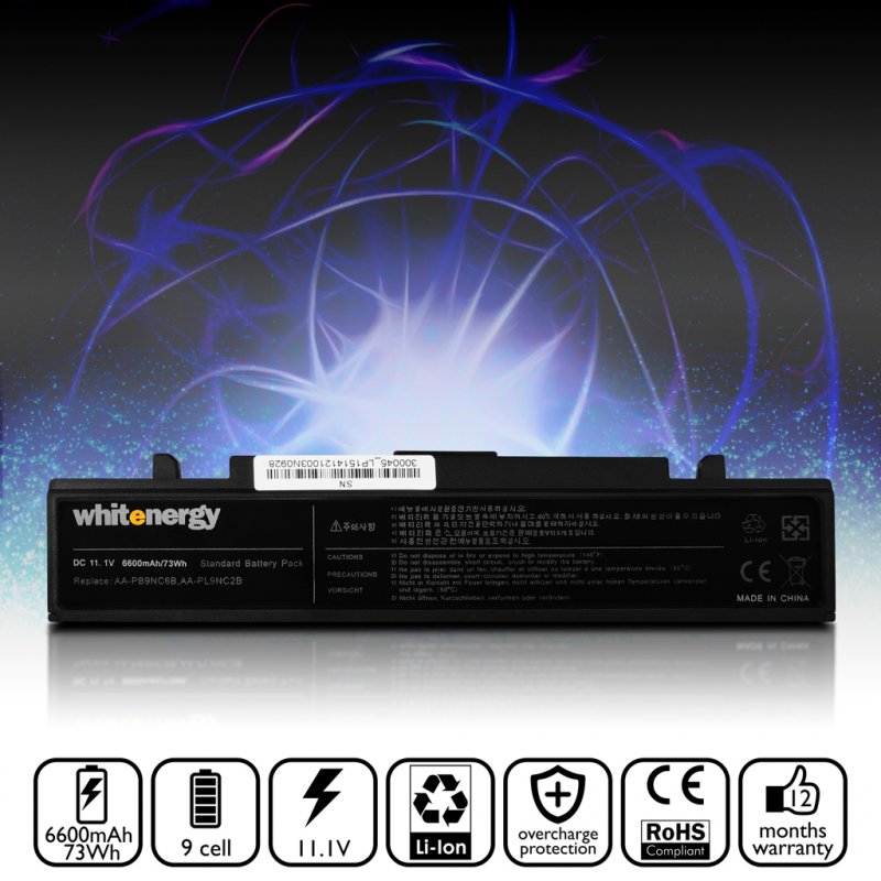 WE HC baterie pro Samsung R580 11.1V 6600mAh (05459) - obrázek č. 5