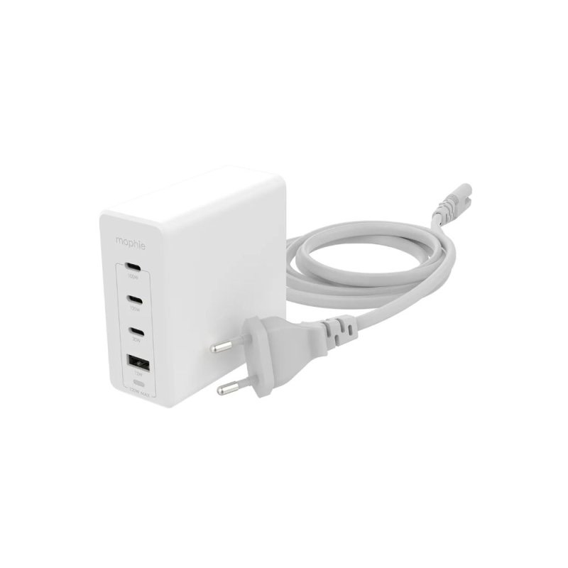 Mophie síť. adaptér GaN, USB-C / PD / HUB,120W - bílá - obrázek produktu