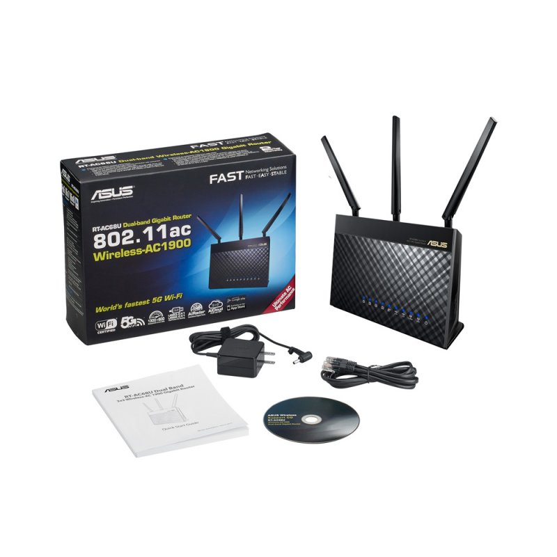 ASUS RT-AC68U - AC1900 Dual-B USB3.0 Gb - obrázek č. 4