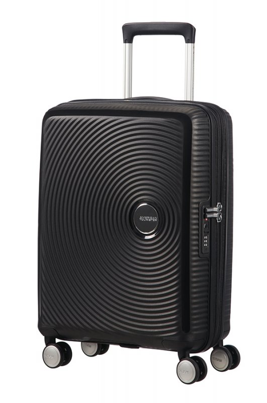 American Tourister Soundbox Spinner 55 Exp. Black - obrázek produktu