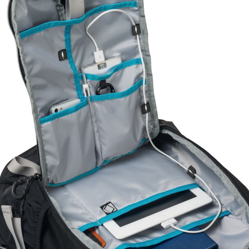 Dicota Backpack Active 14-15,6" černo/ modrá - obrázek č. 3