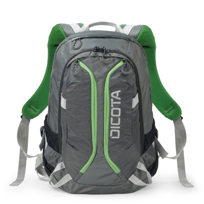 Dicota Backpack Active 14-15.6 grey/ lime - obrázek produktu