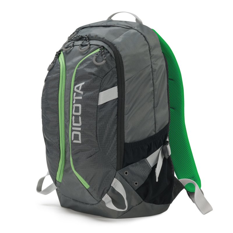 Dicota Backpack Active 14-15.6 grey/ lime - obrázek č. 1