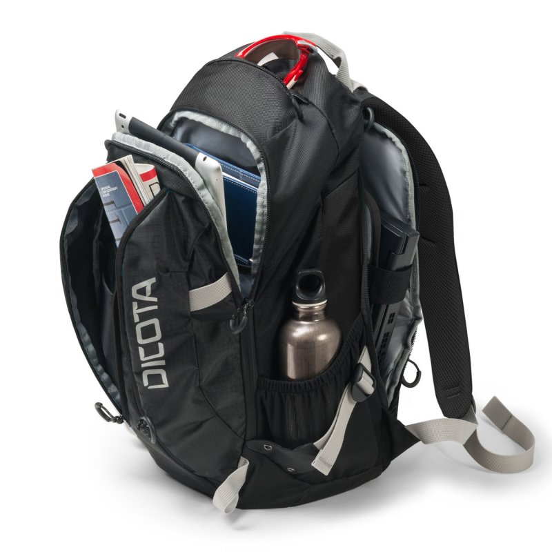 Dicota Backpack Active XL 15-17.3 black/ black - obrázek č. 2