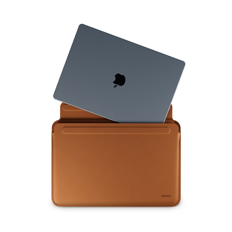 Epico Leather Sleeve MacBook Pro 13,3" / Air 13,6" - hnědá - obrázek produktu