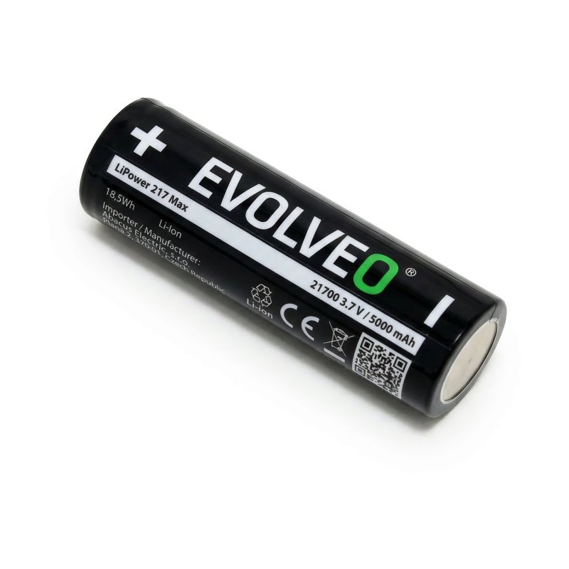 EVOLVEO LiPower 217 Max 5000 – Li-ion baterie 21700 (3.7 V  /  5000 mAh) 3 ks - obrázek č. 1