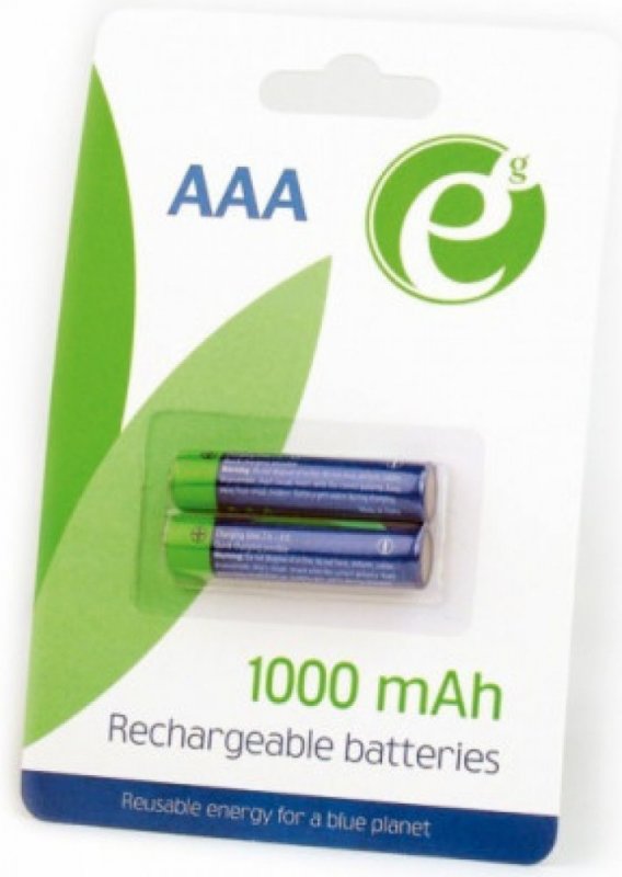 GEMBIRD NiMH nabíjecí baterie AAA 1000mAh 2ks - obrázek produktu