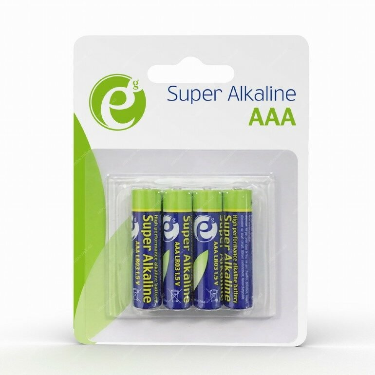 GEMBIRD alkalické baterie AAA 4ks - obrázek produktu