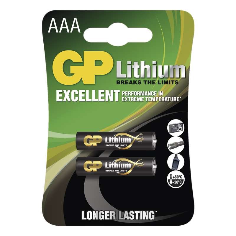 Lithiová baterie GP AAA - 2ks - obrázek produktu