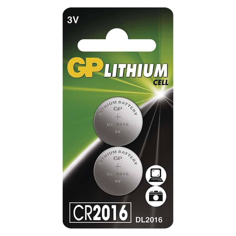 GP CR2016 Lithiová knoflíková baterie (2ks) - obrázek produktu
