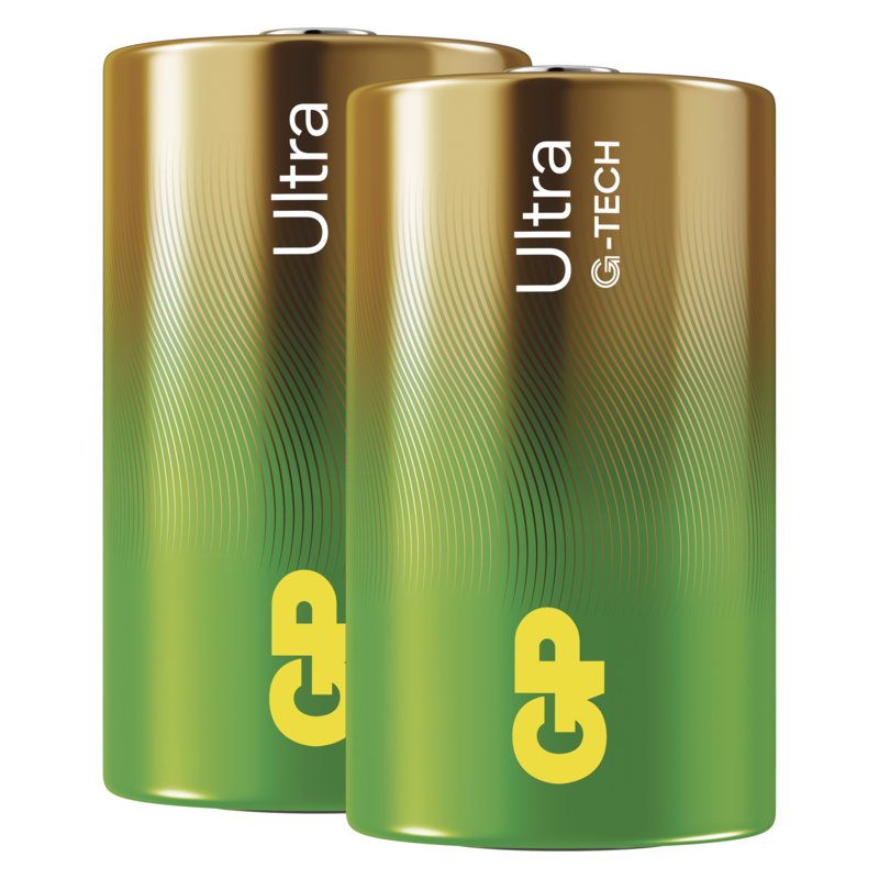 GP Alkalická baterie ULTRA D (LR20) - 2ks - obrázek produktu