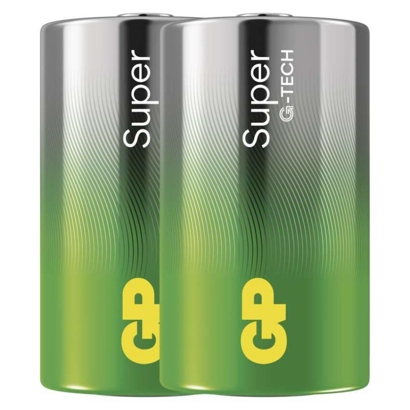 GP Alkalická baterie SUPER D (LR20) - 2ks - obrázek produktu