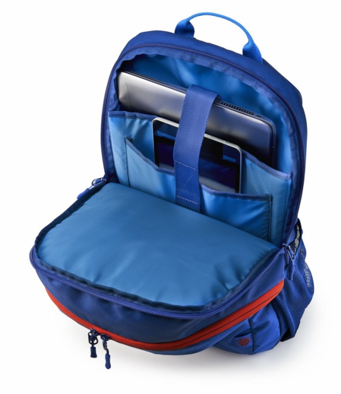 HP 15.6 Active Backpack (Marine Blue/ Coral Red) - obrázek č. 3
