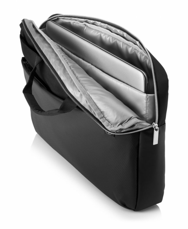 HP Pavilion Accent Briefcase 15 Black/ Silver - obrázek č. 1