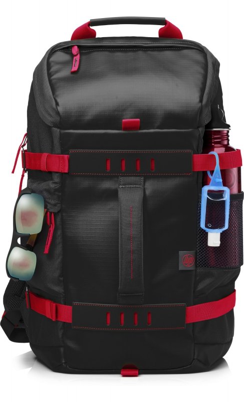 HP 15.6 Odyssey Sport Backpack black/ red (gaming) - obrázek č. 1