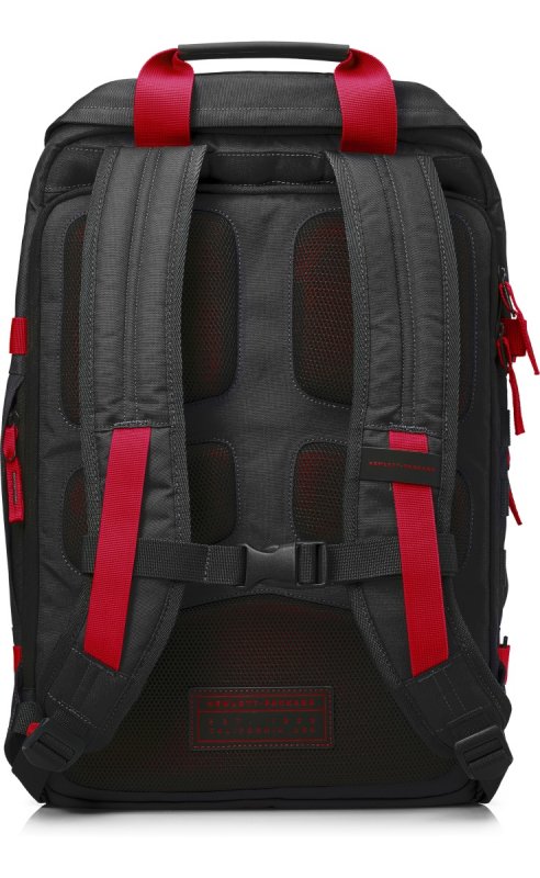 HP 15.6 Odyssey Sport Backpack black/ red (gaming) - obrázek č. 2