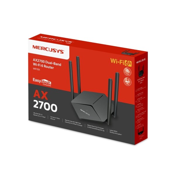 Mercusys MR78X AX2700 WiFI 6 Dual-Band router - obrázek č. 7