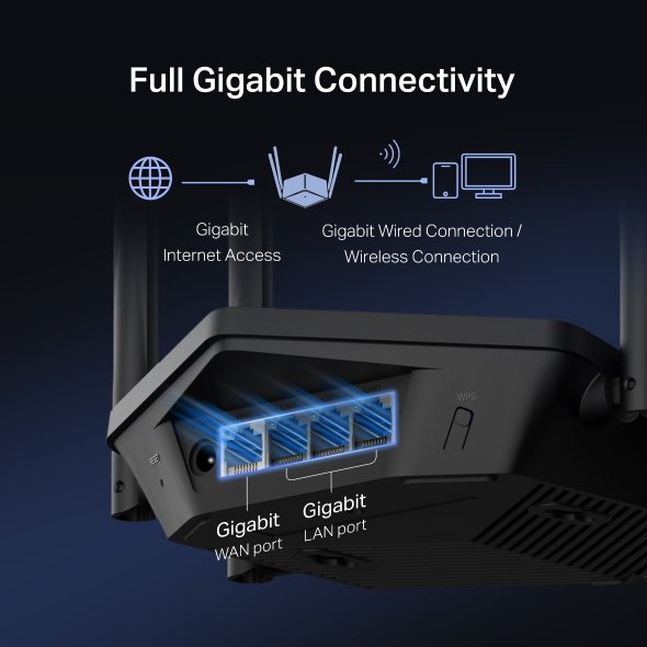Mercusys MR78X AX2700 WiFI 6 Dual-Band router - obrázek č. 13