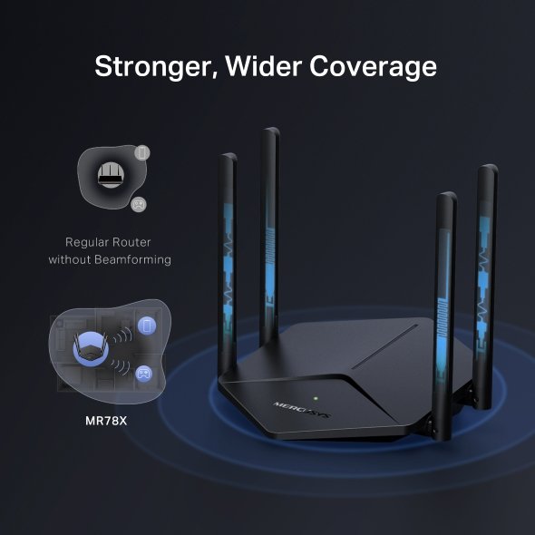Mercusys MR78X AX2700 WiFI 6 Dual-Band router - obrázek č. 14