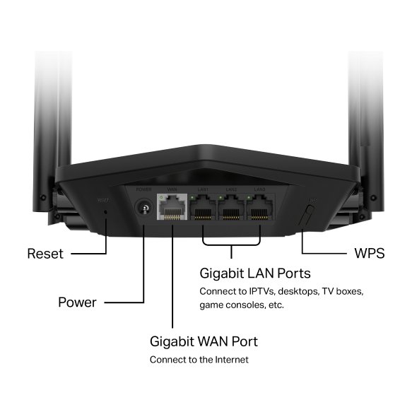 Mercusys MR78X AX2700 WiFI 6 Dual-Band router - obrázek č. 9