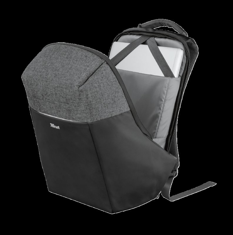 TRUST TRUNox Anti-theft Backpack for 16" laptops - black - obrázek č. 2