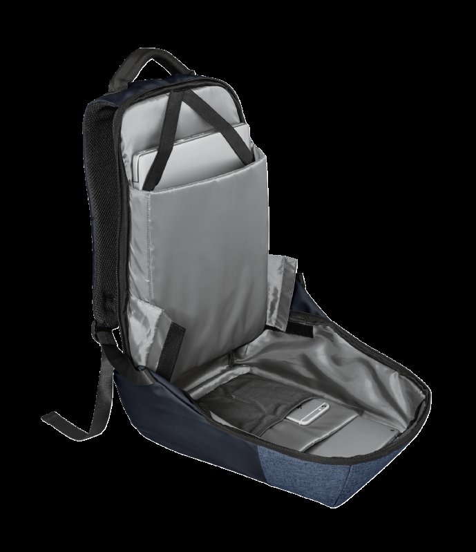 TRUST TRUNox Anti-theft Backpack for 16" laptops - blue - obrázek č. 2