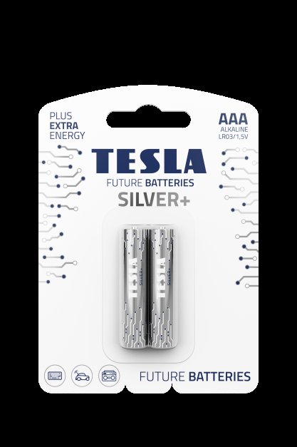TESLA - baterie AAA SILVER+, 2ks, LR03 - obrázek produktu