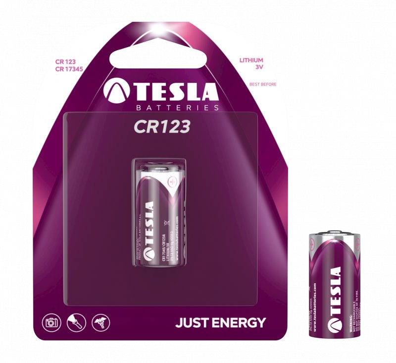 TESLA - baterie TESLA CR123, 1ks, CR17345 - obrázek produktu